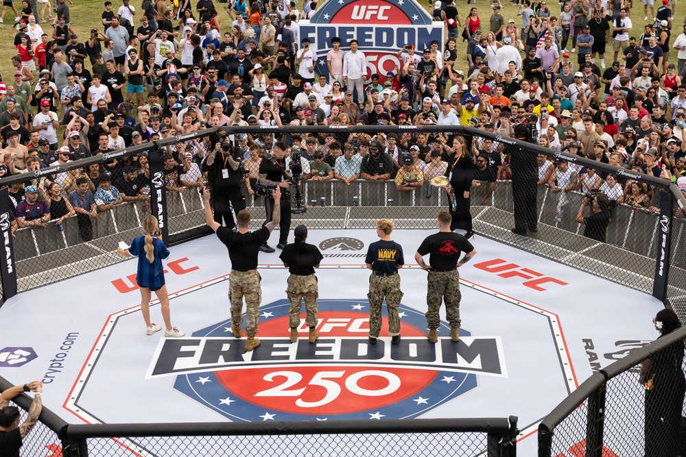 Service Members Showcase Combatives Skills at UFC Freedom 250