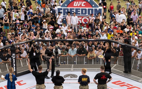 Service Members Showcase Combatives Skills at UFC Freedom 250