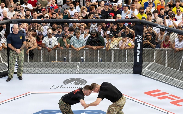 Service Members Showcase Combatives Skills at UFC Freedom 250