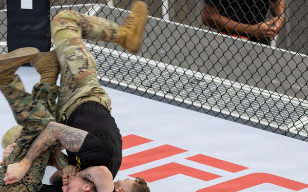 Service Members Showcase Combatives Skills at UFC Freedom 250