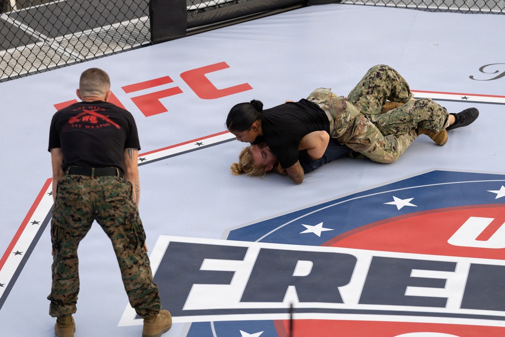 Service Members Showcase Combatives Skills at UFC Freedom 250