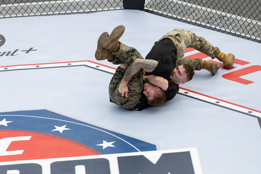 Service Members Showcase Combatives Skills at UFC Freedom 250