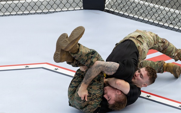 Service Members Showcase Combatives Skills at UFC Freedom 250