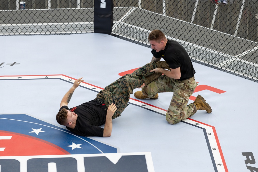 Service Members Showcase Combatives Skills at UFC Freedom 250