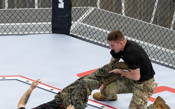 Service Members Showcase Combatives Skills at UFC Freedom 250