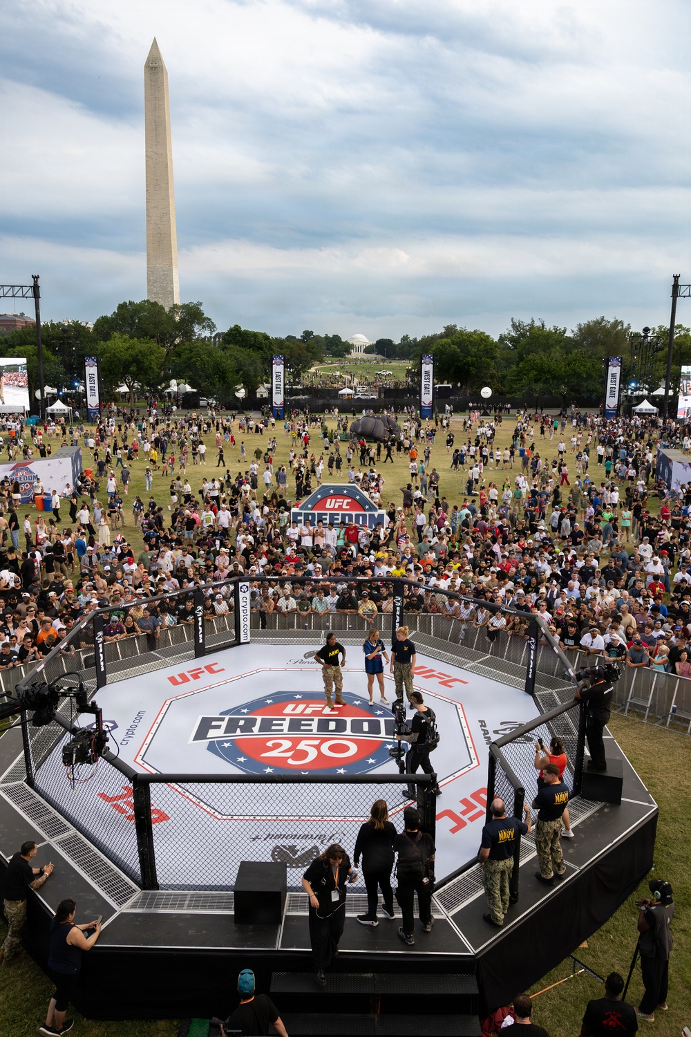 Service Members Showcase Combatives Skills at UFC Freedom 250