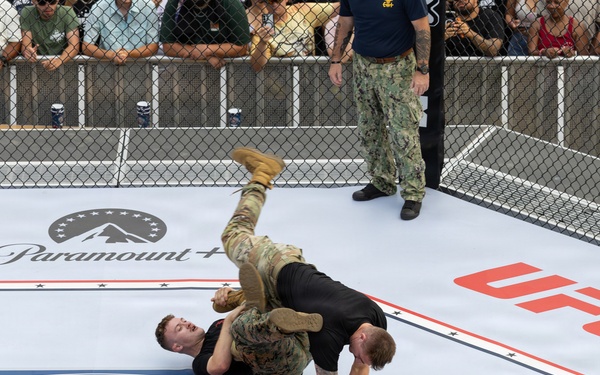 Service Members Showcase Combatives Skills at UFC Freedom 250