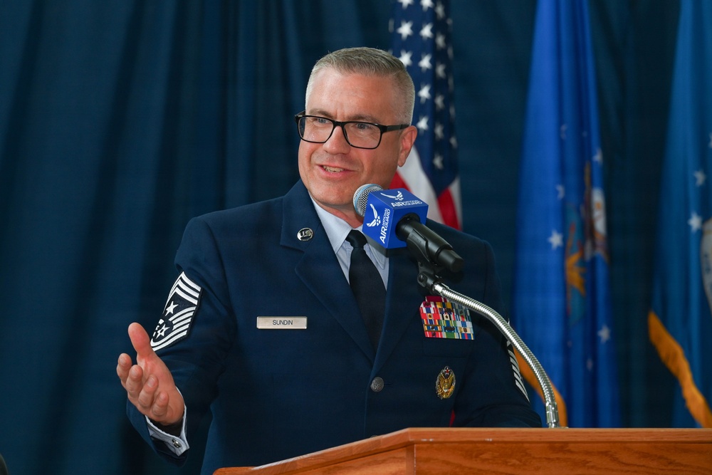 Sundin promotes to ANGRC Command Chief