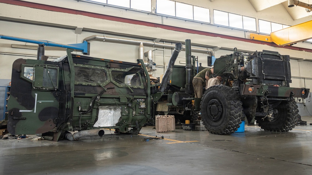 U.S. Marines Complete an RSV Transmission Change