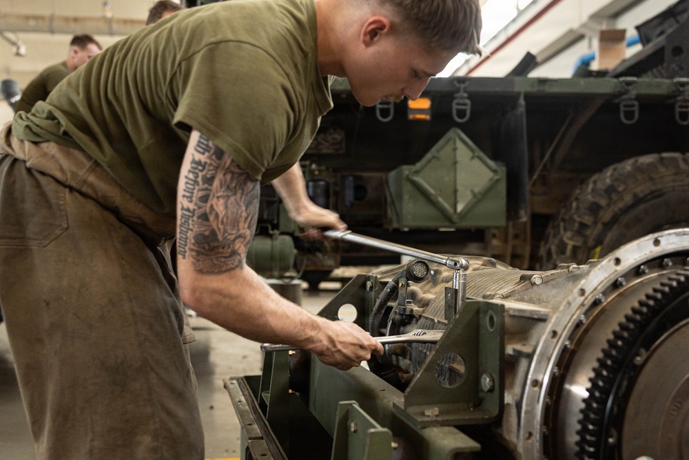 U.S. Marines Complete an RSV Transmission Change