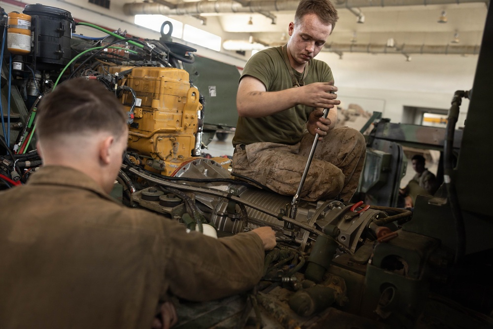 U.S. Marines Complete an RSV Transmission Change