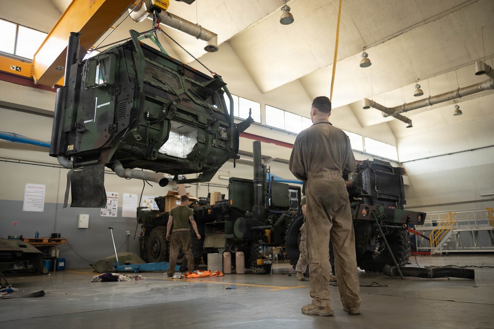 U.S. Marines Complete an RSV Transmission Change