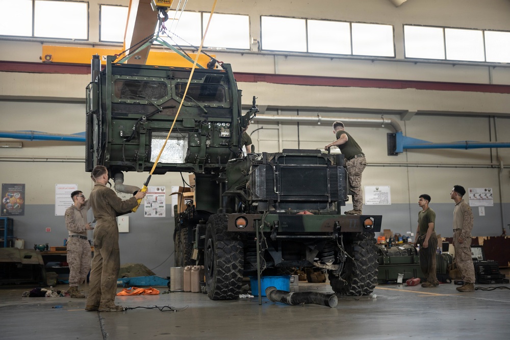 U.S. Marines Complete an RSV Transmission Change
