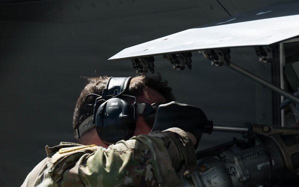 493 FGS conducts hot-pit refueling on Royal Navy aircraft for RAFL26