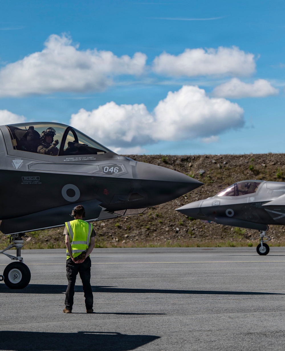 493 FGS conducts hot-pit refueling on Royal Navy aircraft for RAFL26