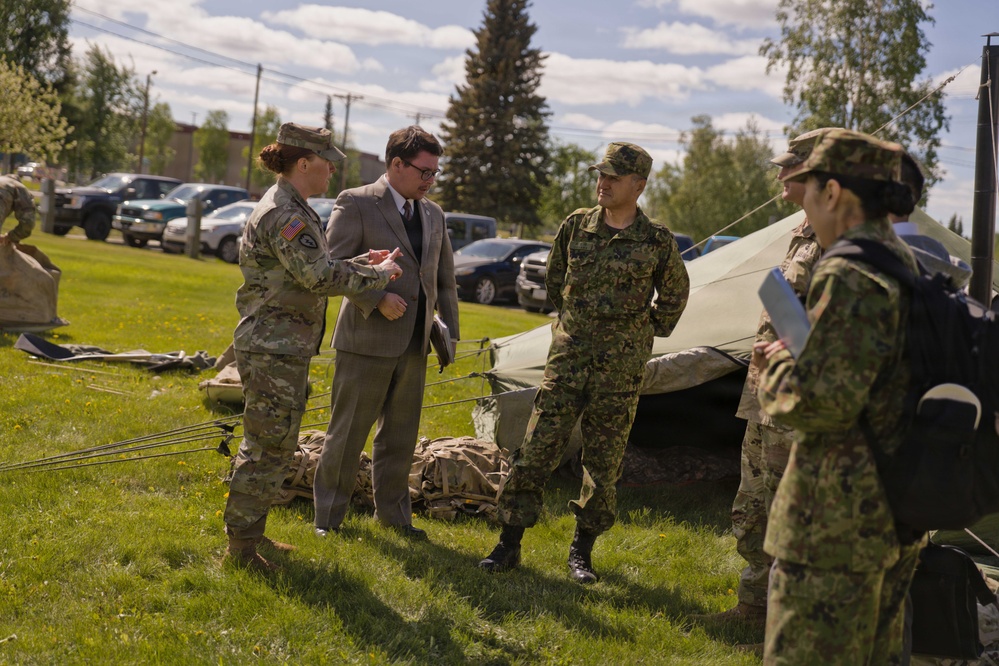 Japanese Ground Self-Defense Force Leader visits 11th Airborne Division