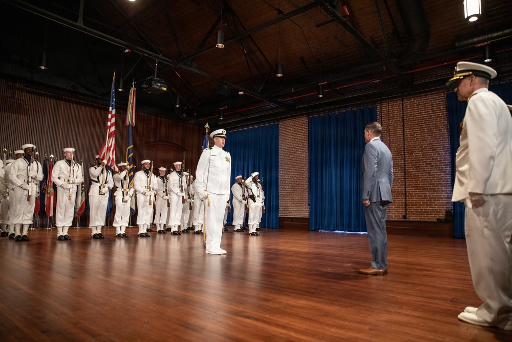 Vice Adm. Douglas L. Williams Relieves Vice Adm. Johnny Wolfe Jr. at Portfolio Acquisition Executive Strategic Systems Programs Change of Command Ceremony