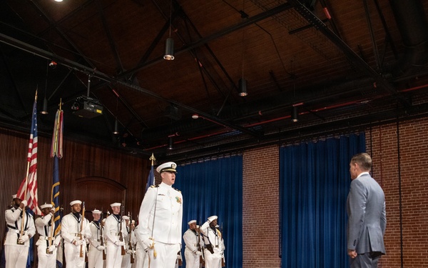 Vice Adm. Douglas L. Williams Relieves Vice Adm. Johnny Wolfe Jr. at Portfolio Acquisition Executive Strategic Systems Programs Change of Command Ceremony