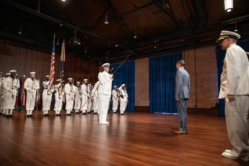 Vice Adm. Douglas L. Williams Relieves Vice Adm. Johnny Wolfe Jr. at Portfolio Acquisition Executive Strategic Systems Programs Change of Command Ceremony