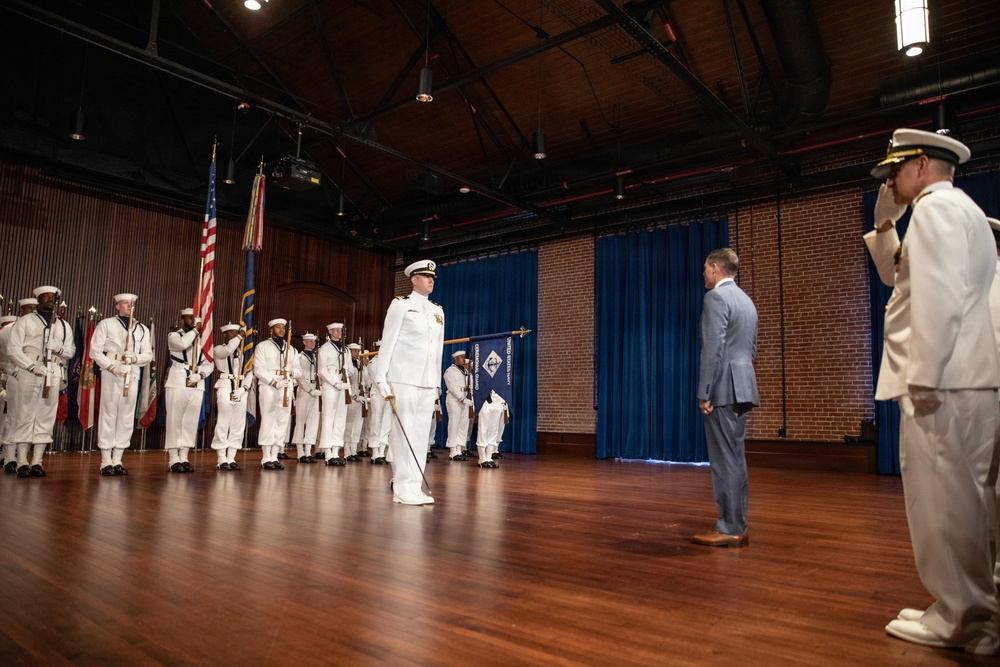 Vice Adm. Douglas L. Williams Relieves Vice Adm. Johnny Wolfe Jr. at Portfolio Acquisition Executive Strategic Systems Programs Change of Command Ceremony