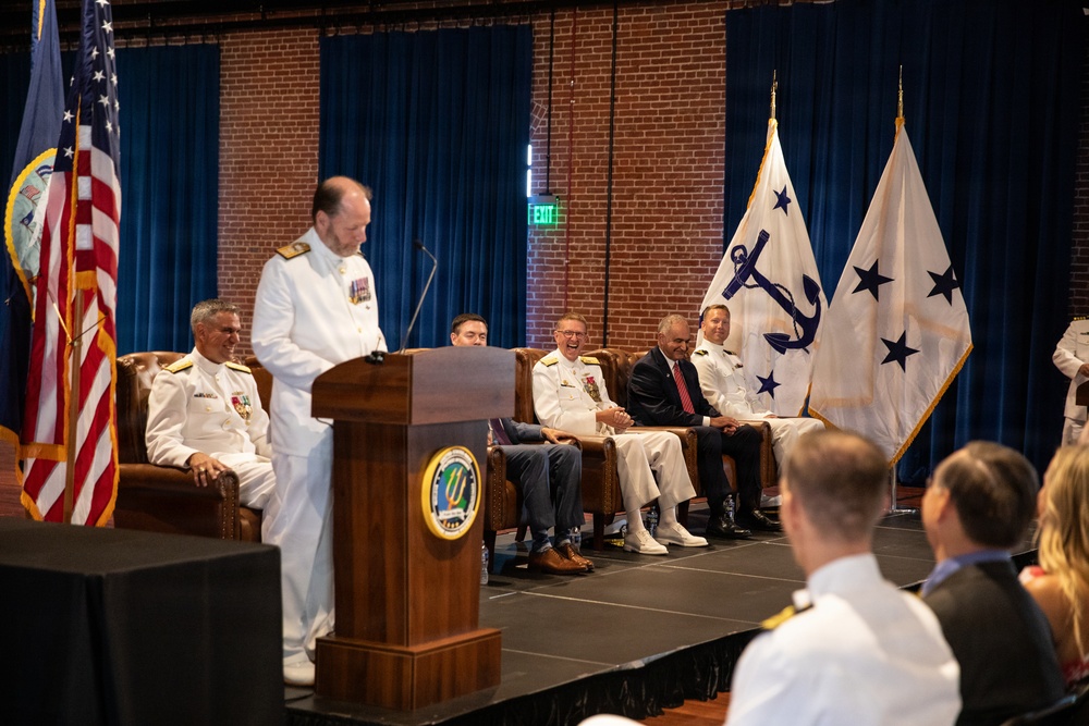 Vice Adm. Douglas L. Williams Relieves Vice Adm. Johnny Wolfe Jr. at Portfolio Acquisition Executive Strategic Systems Programs Change of Command Ceremony