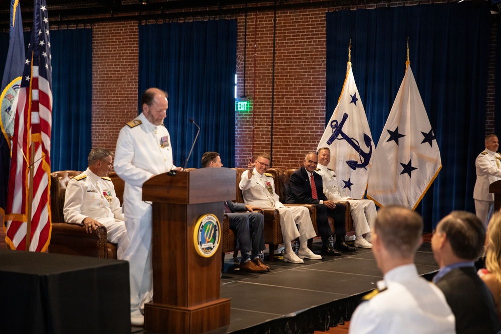 Vice Adm. Douglas L. Williams Relieves Vice Adm. Johnny Wolfe Jr. at Portfolio Acquisition Executive Strategic Systems Programs Change of Command Ceremony