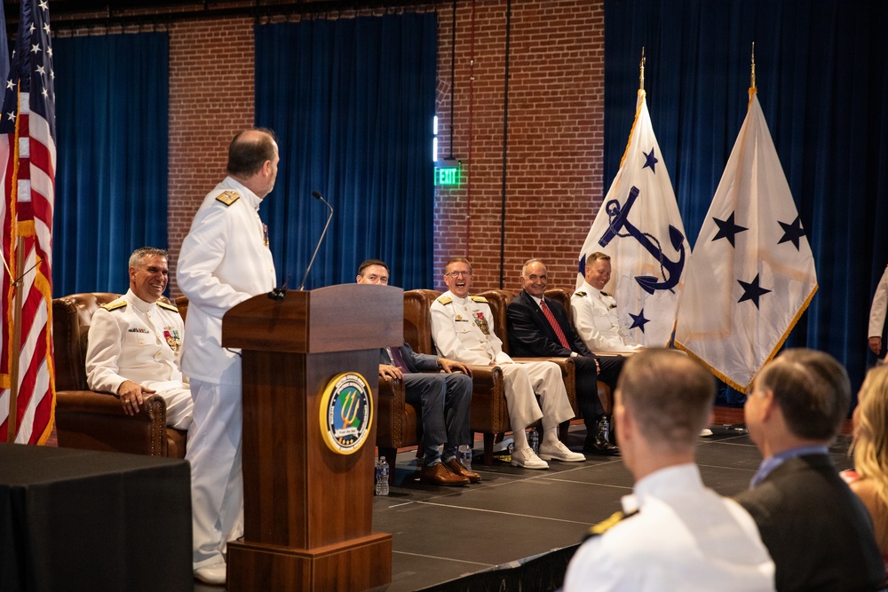 Vice Adm. Douglas L. Williams Relieves Vice Adm. Johnny Wolfe Jr. at Portfolio Acquisition Executive Strategic Systems Programs Change of Command Ceremony