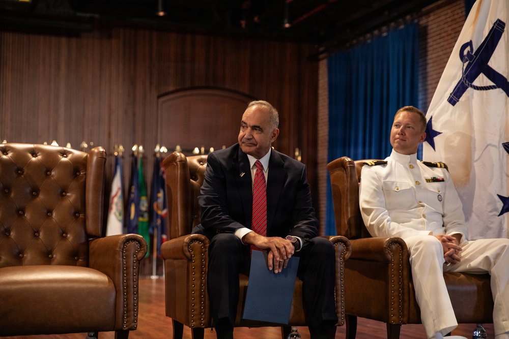 Vice Adm. Douglas L. Williams Relieves Vice Adm. Johnny Wolfe Jr. at Portfolio Acquisition Executive Strategic Systems Programs Change of Command Ceremony