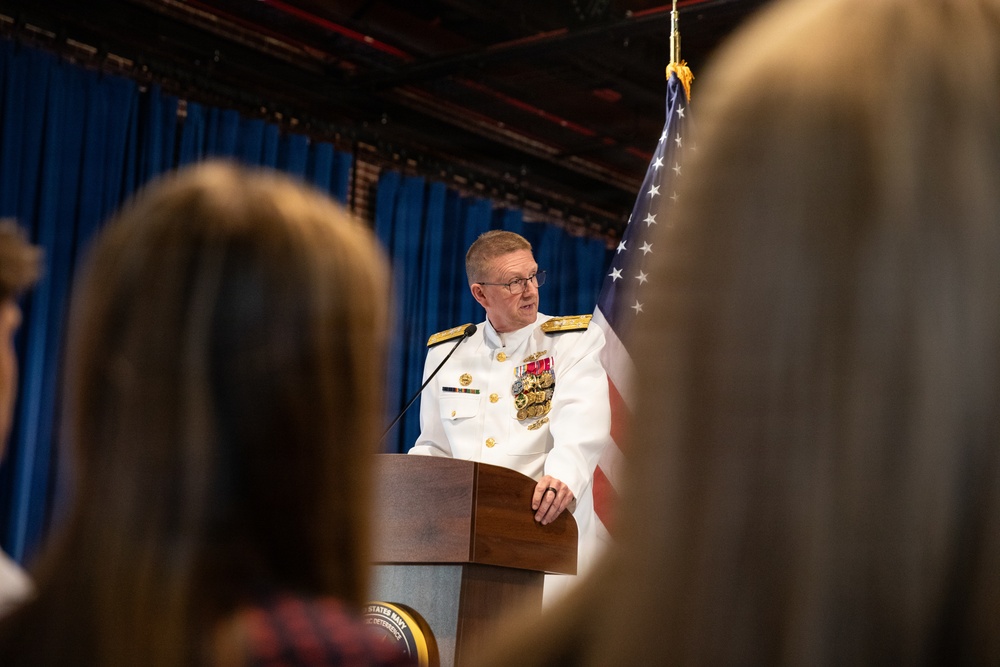 Vice Adm. Douglas L. Williams Relieves Vice Adm. Johnny Wolfe Jr. at Portfolio Acquisition Executive Strategic Systems Programs Change of Command Ceremony
