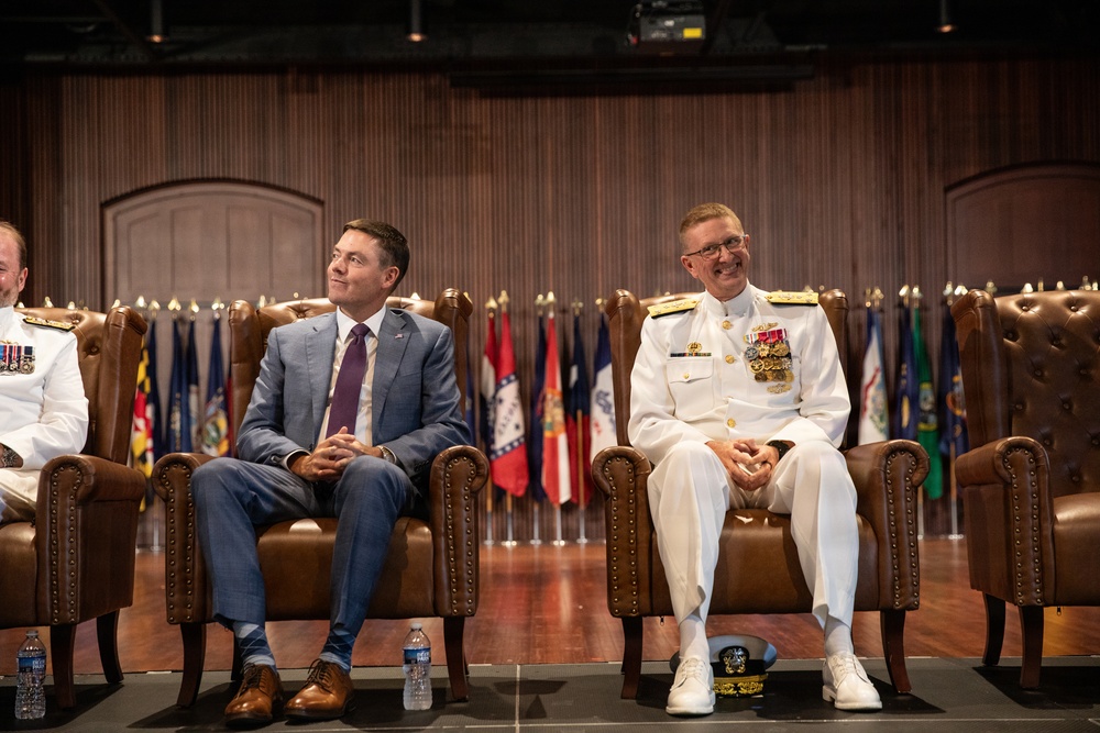 Vice Adm. Douglas L. Williams Relieves Vice Adm. Johnny Wolfe Jr. at Portfolio Acquisition Executive Strategic Systems Programs Change of Command Ceremony
