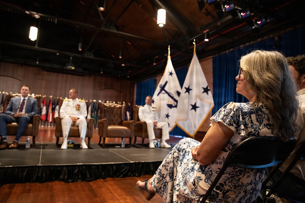 Vice Adm. Douglas L. Williams Relieves Vice Adm. Johnny Wolfe Jr. at Portfolio Acquisition Executive Strategic Systems Programs Change of Command Ceremony