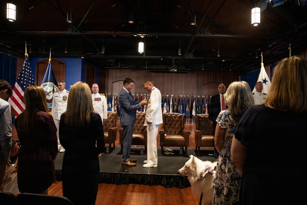 Vice Adm. Douglas L. Williams Relieves Vice Adm. Johnny Wolfe Jr. at Portfolio Acquisition Executive Strategic Systems Programs Change of Command Ceremony