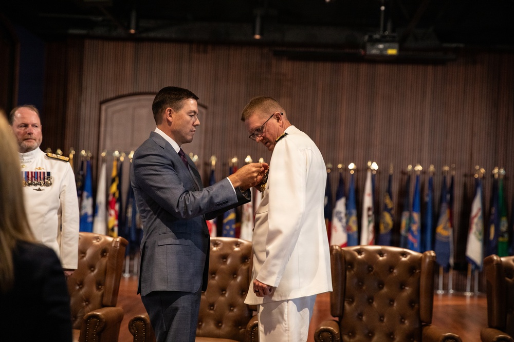 Vice Adm. Douglas L. Williams Relieves Vice Adm. Johnny Wolfe Jr. at Portfolio Acquisition Executive Strategic Systems Programs Change of Command Ceremony