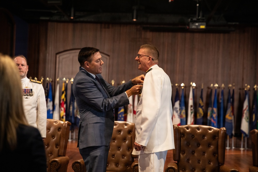 Vice Adm. Douglas L. Williams Relieves Vice Adm. Johnny Wolfe Jr. at Portfolio Acquisition Executive Strategic Systems Programs Change of Command Ceremony