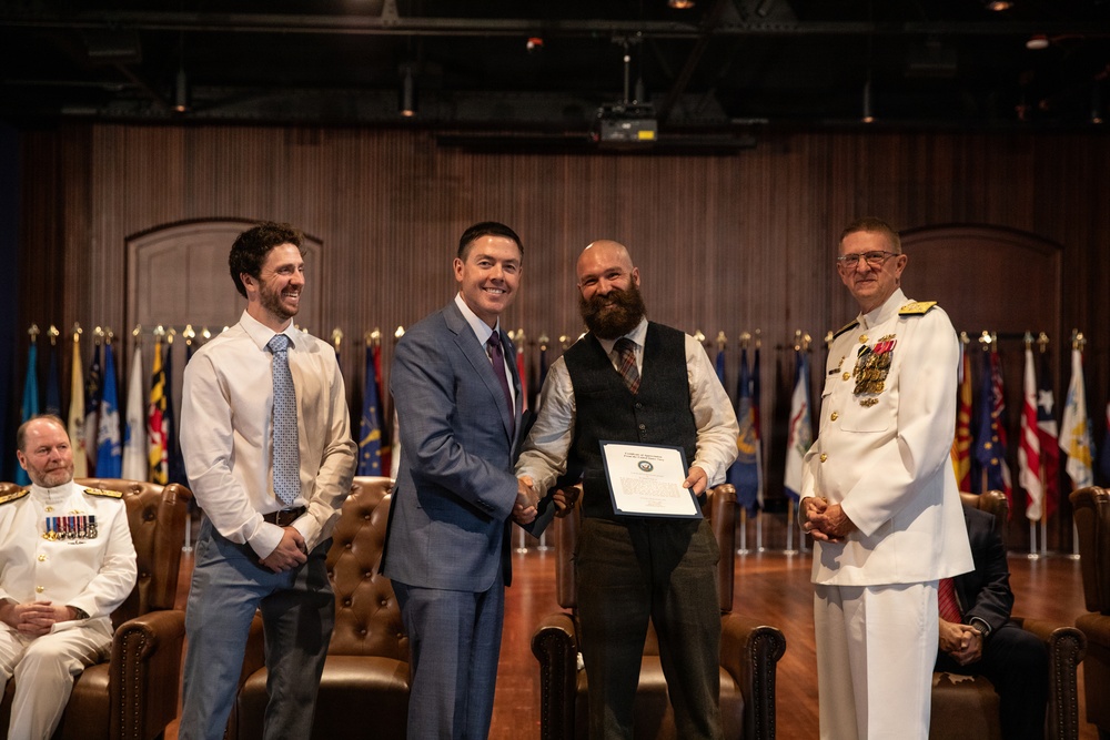 Vice Adm. Douglas L. Williams Relieves Vice Adm. Johnny Wolfe Jr. at Portfolio Acquisition Executive Strategic Systems Programs Change of Command Ceremony