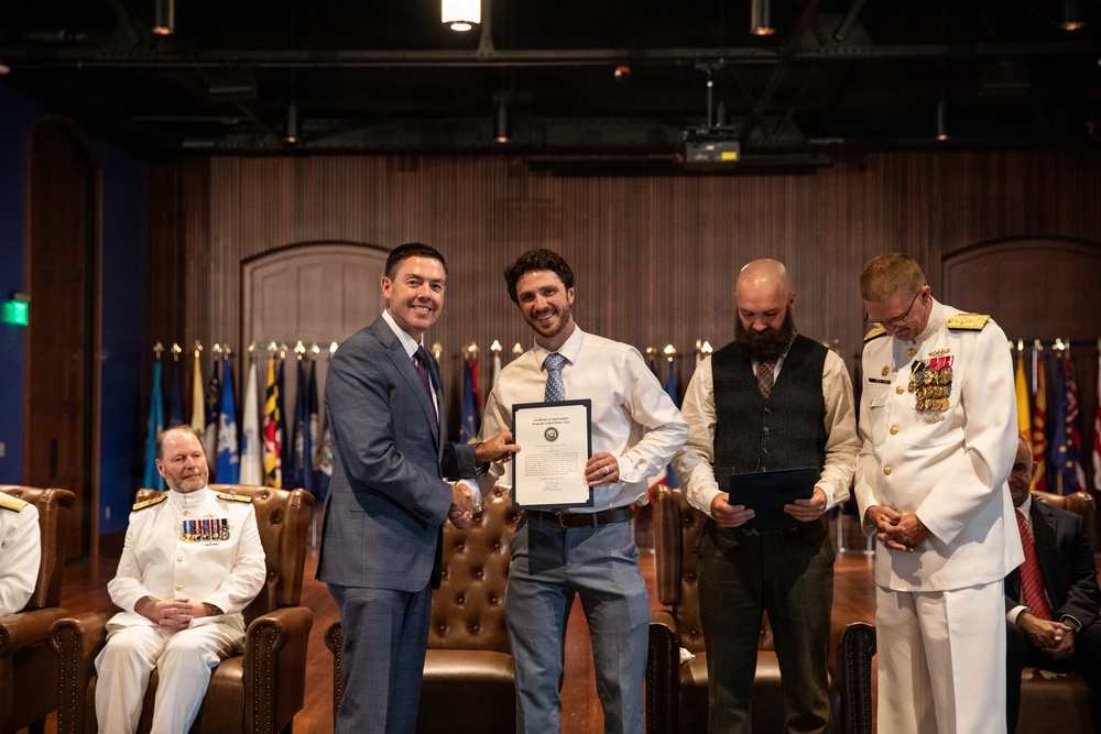 Vice Adm. Douglas L. Williams Relieves Vice Adm. Johnny Wolfe Jr. at Portfolio Acquisition Executive Strategic Systems Programs Change of Command Ceremony