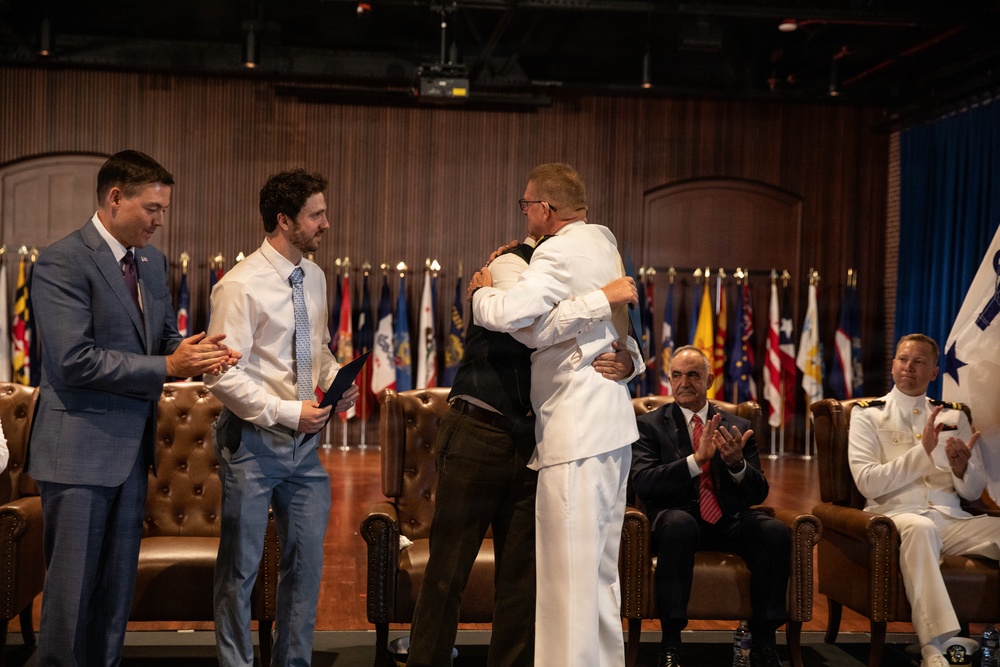 Vice Adm. Douglas L. Williams Relieves Vice Adm. Johnny Wolfe Jr. at Portfolio Acquisition Executive Strategic Systems Programs Change of Command Ceremony