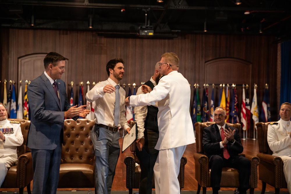 Vice Adm. Douglas L. Williams Relieves Vice Adm. Johnny Wolfe Jr. at Portfolio Acquisition Executive Strategic Systems Programs Change of Command Ceremony