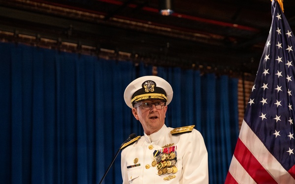Vice Adm. Douglas L. Williams Relieves Vice Adm. Johnny Wolfe Jr. at Portfolio Acquisition Executive Strategic Systems Programs Change of Command Ceremony
