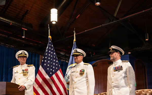 Vice Adm. Douglas L. Williams Relieves Vice Adm. Johnny Wolfe Jr. at Portfolio Acquisition Executive Strategic Systems Programs Change of Command Ceremony