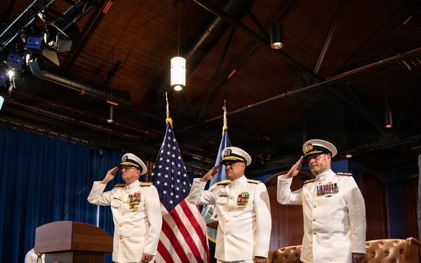 Vice Adm. Douglas L. Williams Relieves Vice Adm. Johnny Wolfe Jr. at Portfolio Acquisition Executive Strategic Systems Programs Change of Command Ceremony