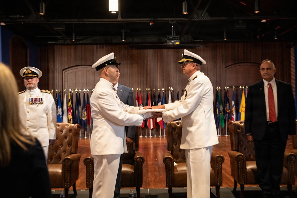 Vice Adm. Douglas L. Williams Relieves Vice Adm. Johnny Wolfe Jr. at Portfolio Acquisition Executive Strategic Systems Programs Change of Command Ceremony