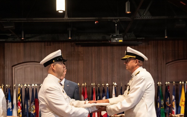Vice Adm. Douglas L. Williams Relieves Vice Adm. Johnny Wolfe Jr. at Portfolio Acquisition Executive Strategic Systems Programs Change of Command Ceremony
