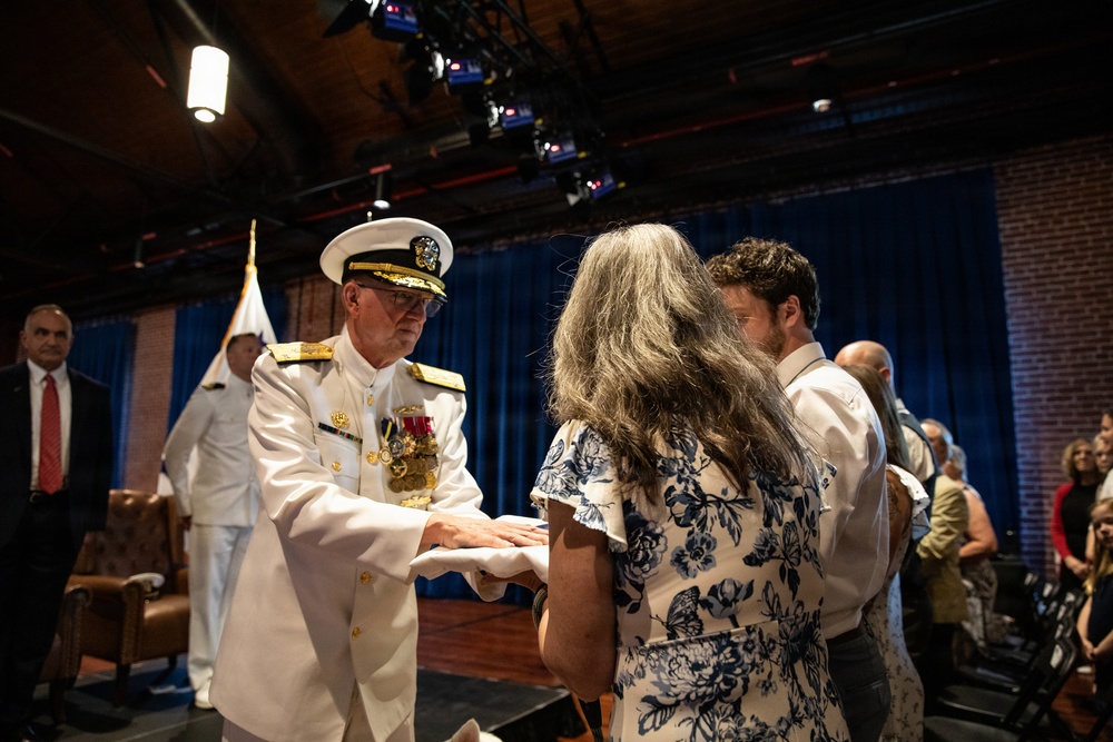 Vice Adm. Douglas L. Williams Relieves Vice Adm. Johnny Wolfe Jr. at Portfolio Acquisition Executive Strategic Systems Programs Change of Command Ceremony
