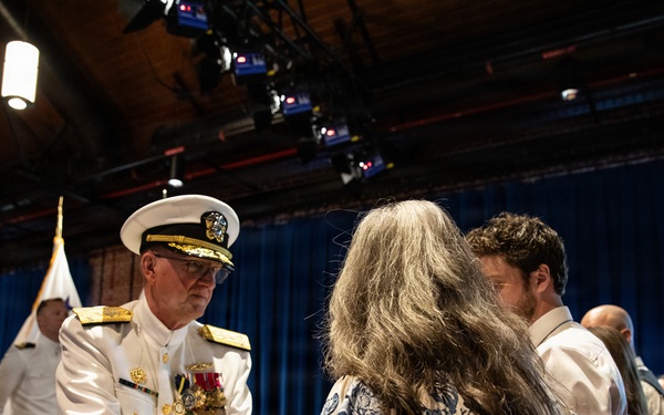 Vice Adm. Douglas L. Williams Relieves Vice Adm. Johnny Wolfe Jr. at Portfolio Acquisition Executive Strategic Systems Programs Change of Command Ceremony