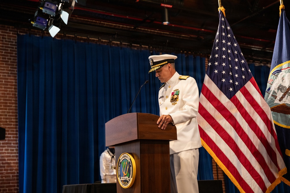 Vice Adm. Douglas L. Williams Relieves Vice Adm. Johnny Wolfe Jr. at Portfolio Acquisition Executive Strategic Systems Programs Change of Command Ceremony