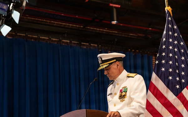 Vice Adm. Douglas L. Williams Relieves Vice Adm. Johnny Wolfe Jr. at Portfolio Acquisition Executive Strategic Systems Programs Change of Command Ceremony