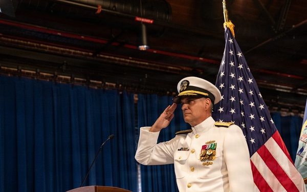 Vice Adm. Douglas L. Williams Relieves Vice Adm. Johnny Wolfe Jr. at Portfolio Acquisition Executive Strategic Systems Programs Change of Command Ceremony