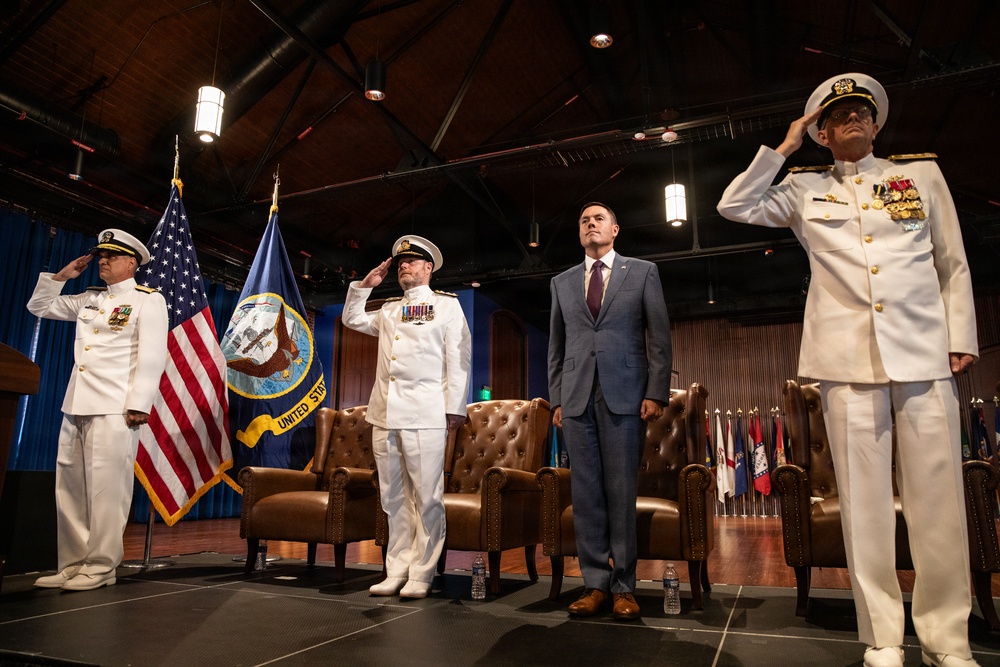 Vice Adm. Douglas L. Williams Relieves Vice Adm. Johnny Wolfe Jr. at Portfolio Acquisition Executive Strategic Systems Programs Change of Command Ceremony