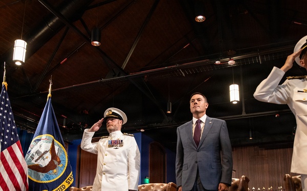 Vice Adm. Douglas L. Williams Relieves Vice Adm. Johnny Wolfe Jr. at Portfolio Acquisition Executive Strategic Systems Programs Change of Command Ceremony